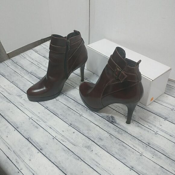 Boots Booties Jonak Brown Size 38 US 7-7.5 - Picture 10 of 10